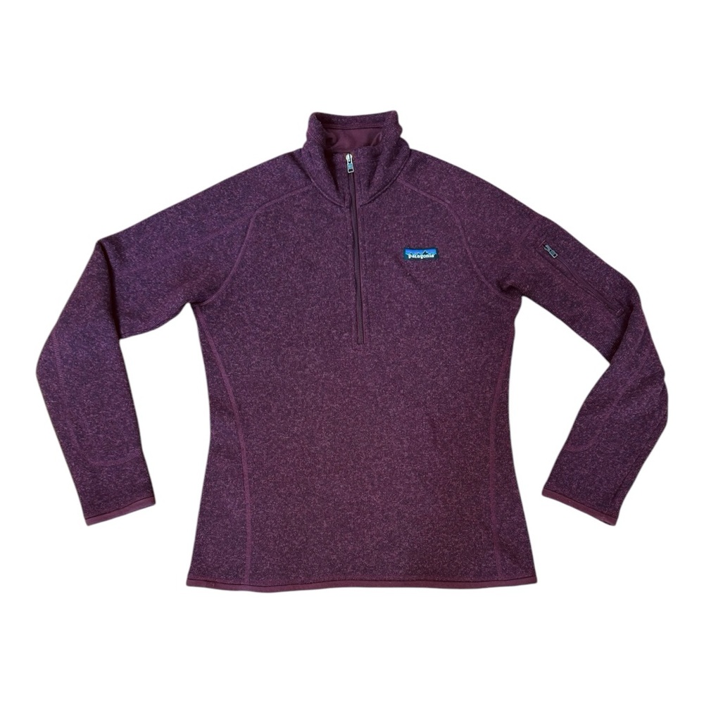 Patagonia Burgundy Quarter-Zip Pullover Better Sweater women’s size small